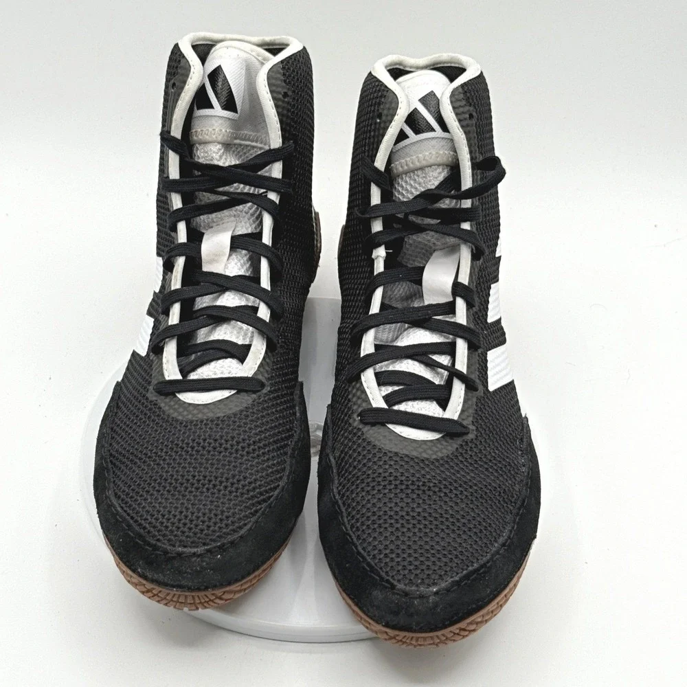 Adidas Tech Fall 2.0 Wrestling Shoes Size‎ 8.5 Mens Black/White/Gum FZ5388, NEW